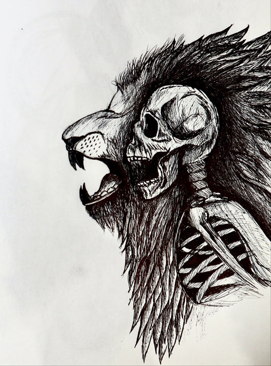 Two Beasts, One Page — Sketchbook Study